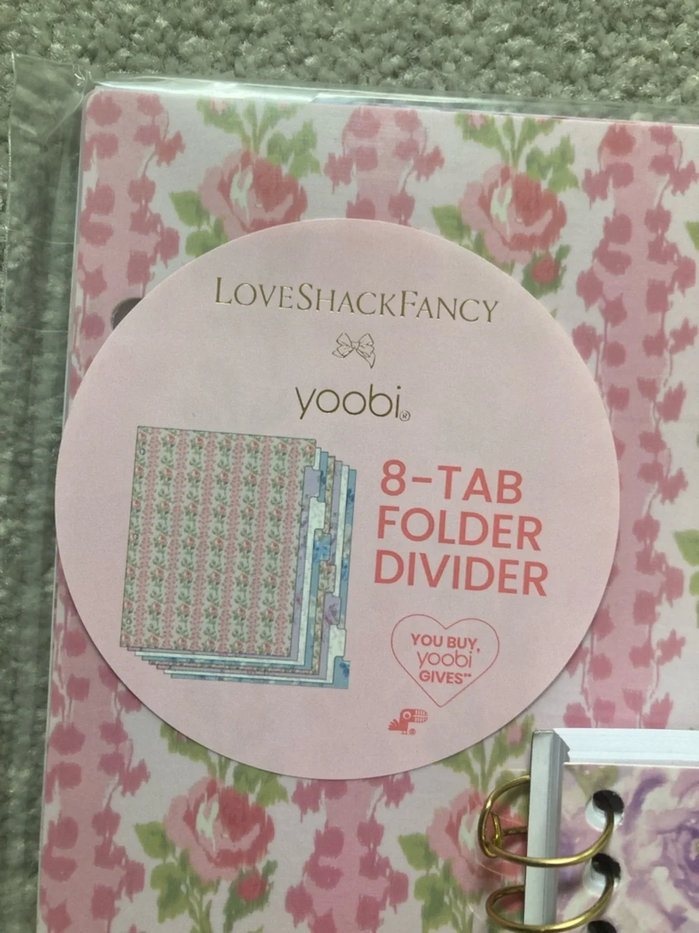 IN-HAND | LoveShackFancy x Target Yoobi Dividers, Notebook, & Highlighters